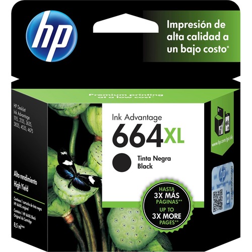 Hp Cartucho de tinta HP 664XL Alto Rendimiento Inyección de tinta – Negro – Original – Inyección de tinta – Alto Rendimiento