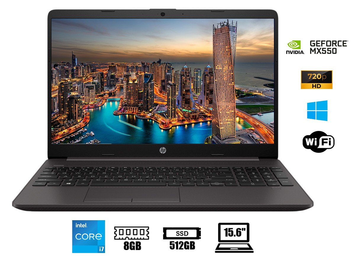 Laptop Hp HP 250 G9 (15.6") Core i7 12a 1.70GHz - 8GB Total RAM - 512GB SSD - Plata ceniza oscuro | 7C6J8LA