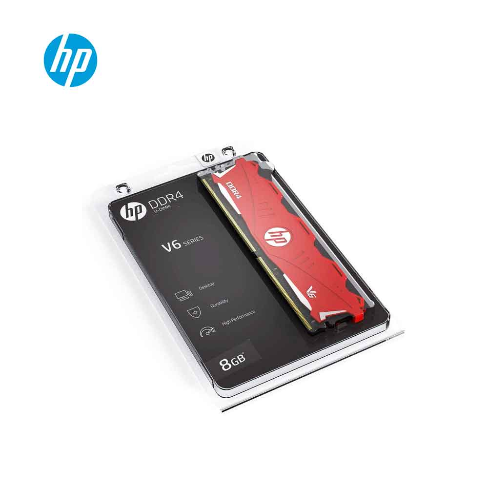 Memoria HP V6 Series, 8GB, DDR4, 2666 MHz, PC4-21300, CL-18, 1.35V