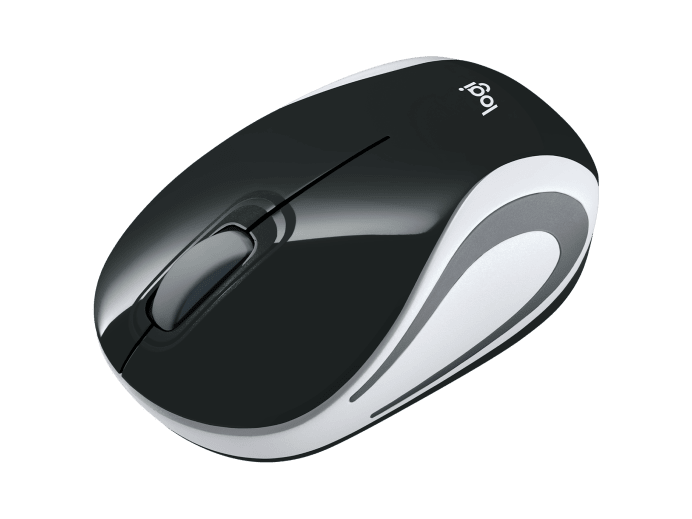 Mouse inalámbrico ultraportatil Logitech Negro mini M187 (910-005459)