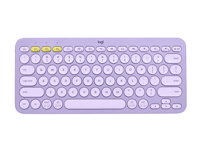 Teclado Bluetooth multidispositivo Logitech K380 920-011150 - LAVENDER