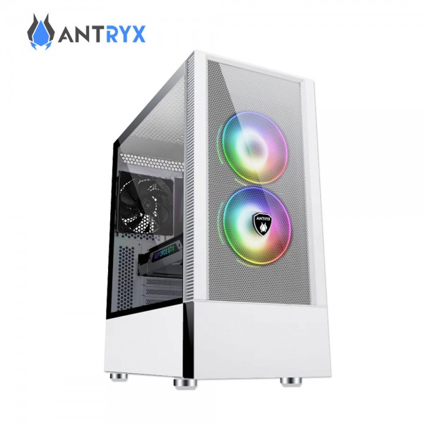 CASE ANTRYX RX 460 MESH WHITE USB3.0, FAN X3, VIDRIO TEMPLADO (AC-RX460MW)