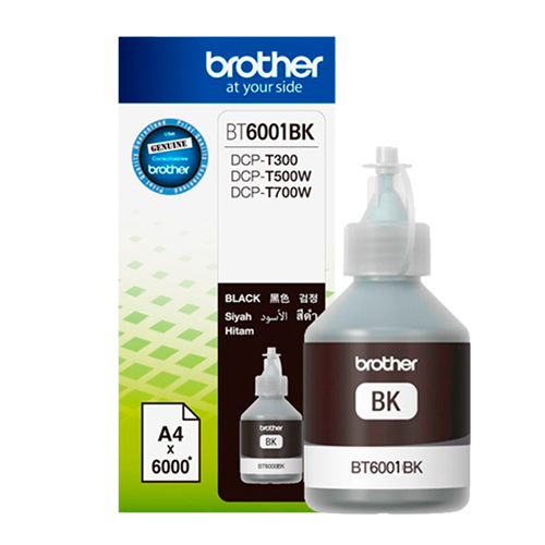 TINTA BROTHER BT-6001BK BLACK DCP-T300W/500W/700W