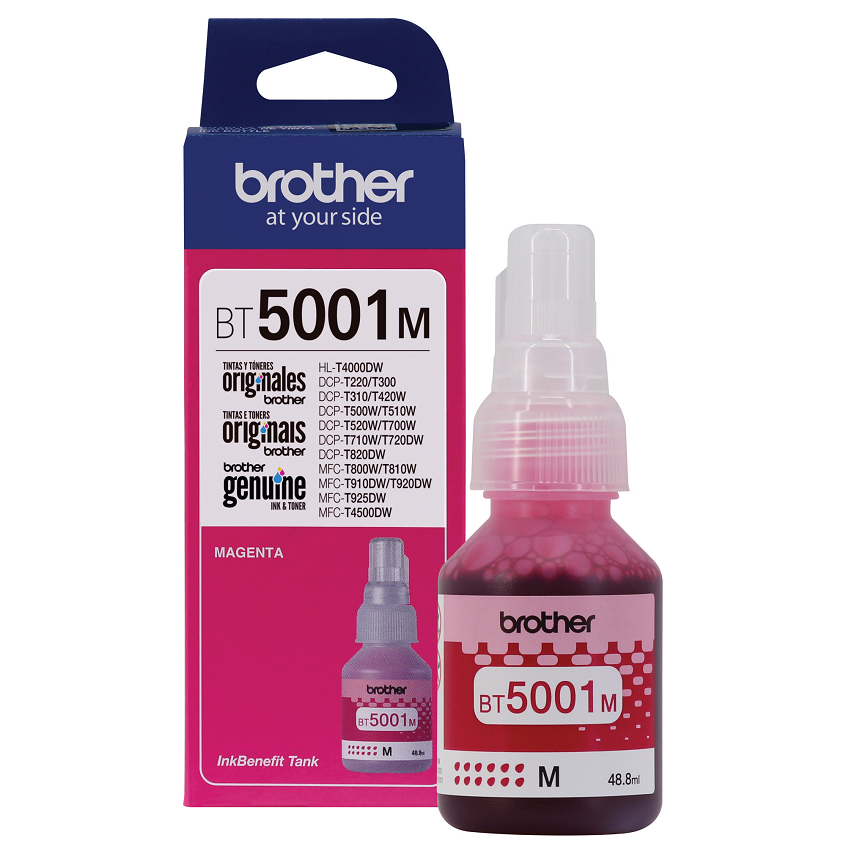 Cartucho de tinta Brother BT5001M Inyección de tinta – Magenta – Original – Inyección de tinta – 5000 Páginas