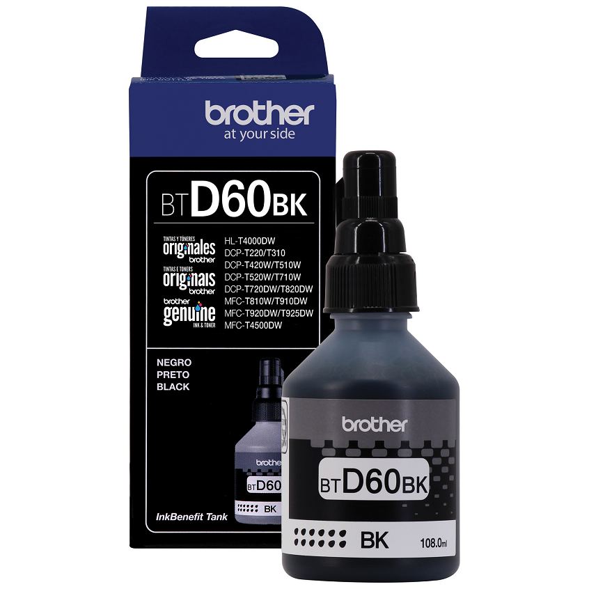 TINTA BROTHER BTD-60BK BLACK DCP-T310/510W/710W