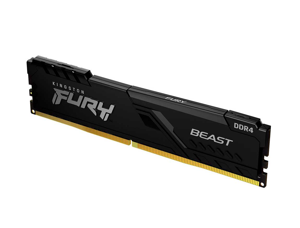 Memoria Kingston Fury Beast, 8GB DDR4 2666 MHz, PC4-21300, CL16, 1.2V.