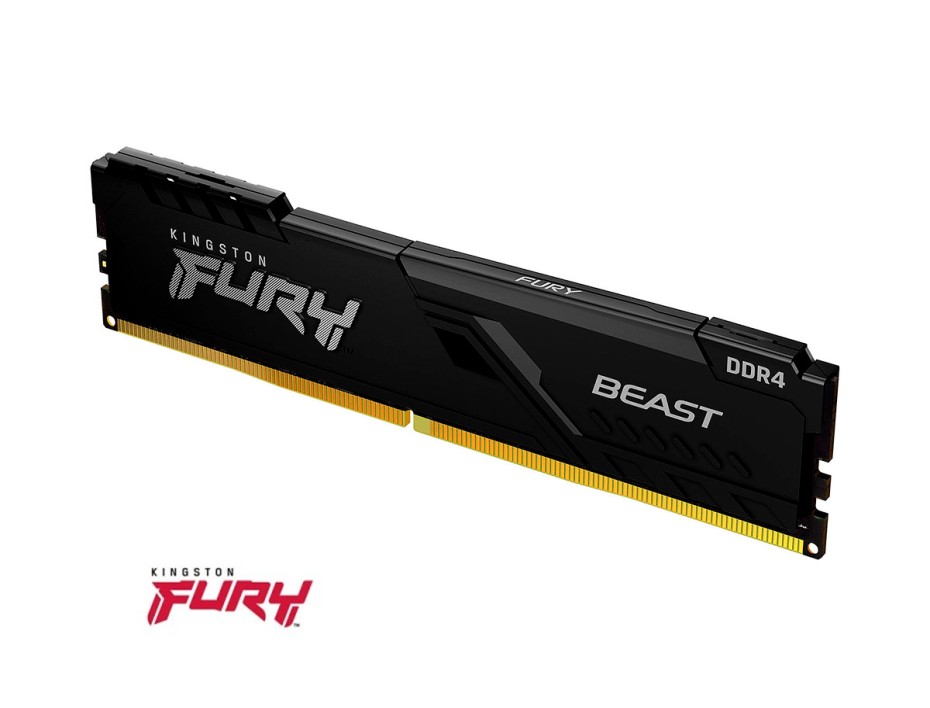 Memoria Kingston Módulo RAM Kingston FURY Beast – 16GB (1 x 16GB) – DDR4-3200/PC4-25600 DDR4 SDRAM – DIMM