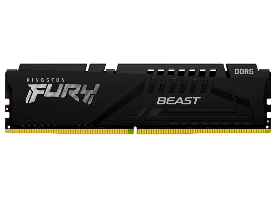 Memoria Kingston Fury Beast 8GB, DDR5-5200MHz, PC5-41600, CL40, 1.25V, 288-Pines, XMP 3.0