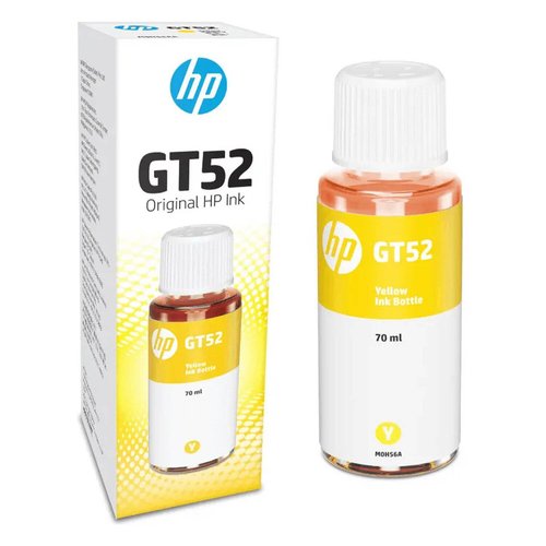 Kit de Relleno de Tinta HP GT52 – Amarillo – Inyección de tinta – 8000 Páginas – 70 mL (M0H56AL)