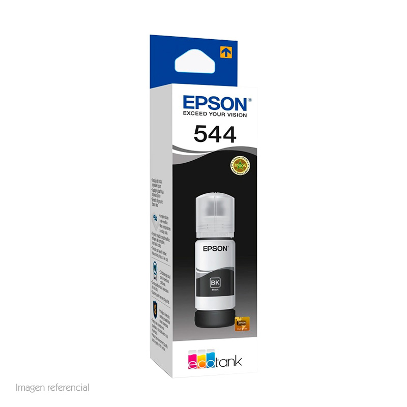 Botella de tinta EPSON T544120-AL, color Negro, contenido 65ml