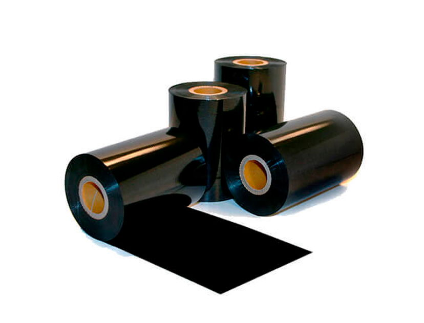 Cinta térmica para impresora LTT214 3nstar - 110 x 300. negro. núcleo de 1". tinta Afuera - W05BK11300