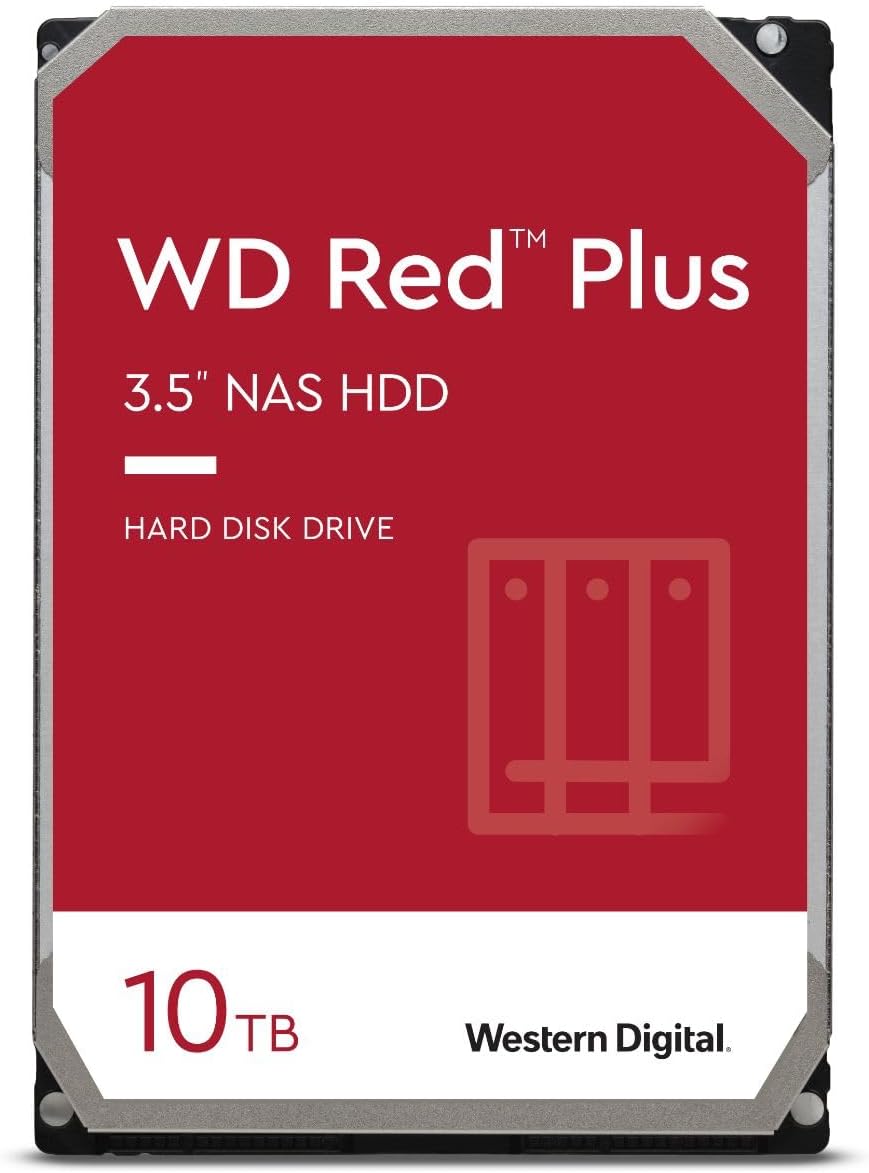 Disco duro Western Digital Red Plus WD101EFBX, 10TB, SATA, 7200rpm, 3.5", Caché 256MB