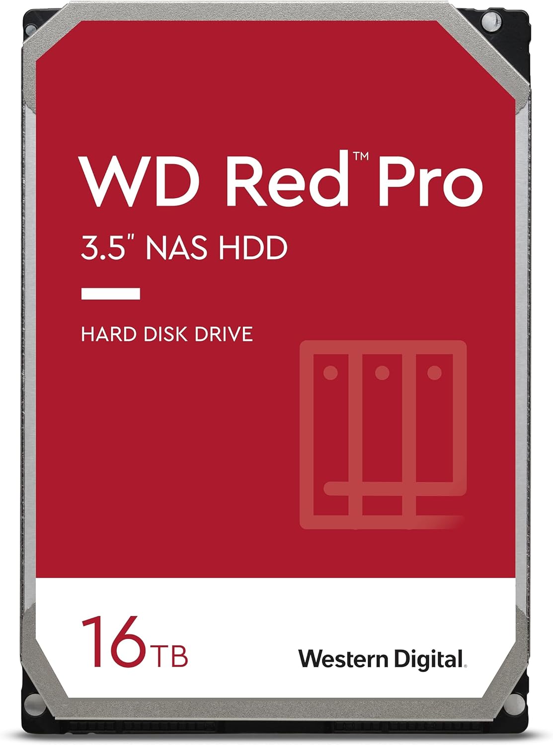 Disco duro Western Digital Red Pro NAS, WD161KFGX, 16TB, SATA, 7200rpm, 3.5″, Caché 512MB