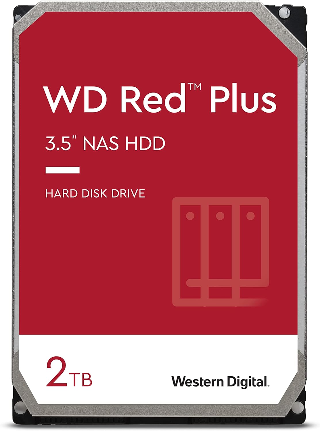 Disco duro Western Digital Red Plus WD20EFZX, 2TB, SATA, 5400rpm, 3.5″, Cache 128MB