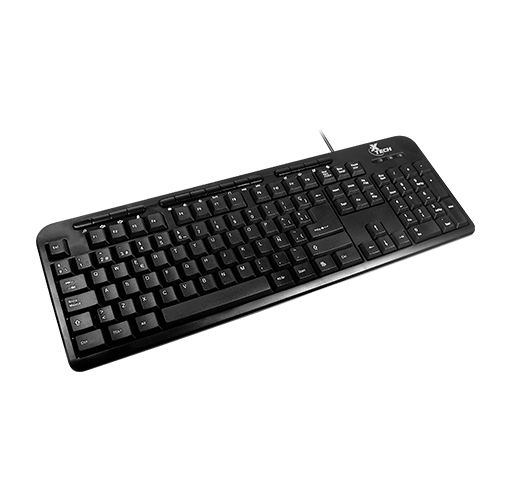 Teclado Xtech multimedia USB Negro