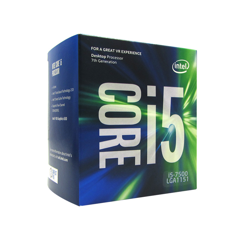 Procesador Intel Core i5-7500, 3.40 GHz, 6 MB Caché L3, LGA1151, 65W, 14 nm.