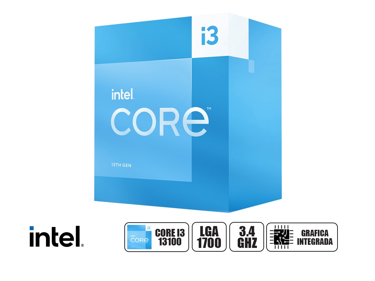 Intel CORE I3-13100 3.40GHZ SKTLGA1700 12.00MB CACHE BOXED (BX8071513100)