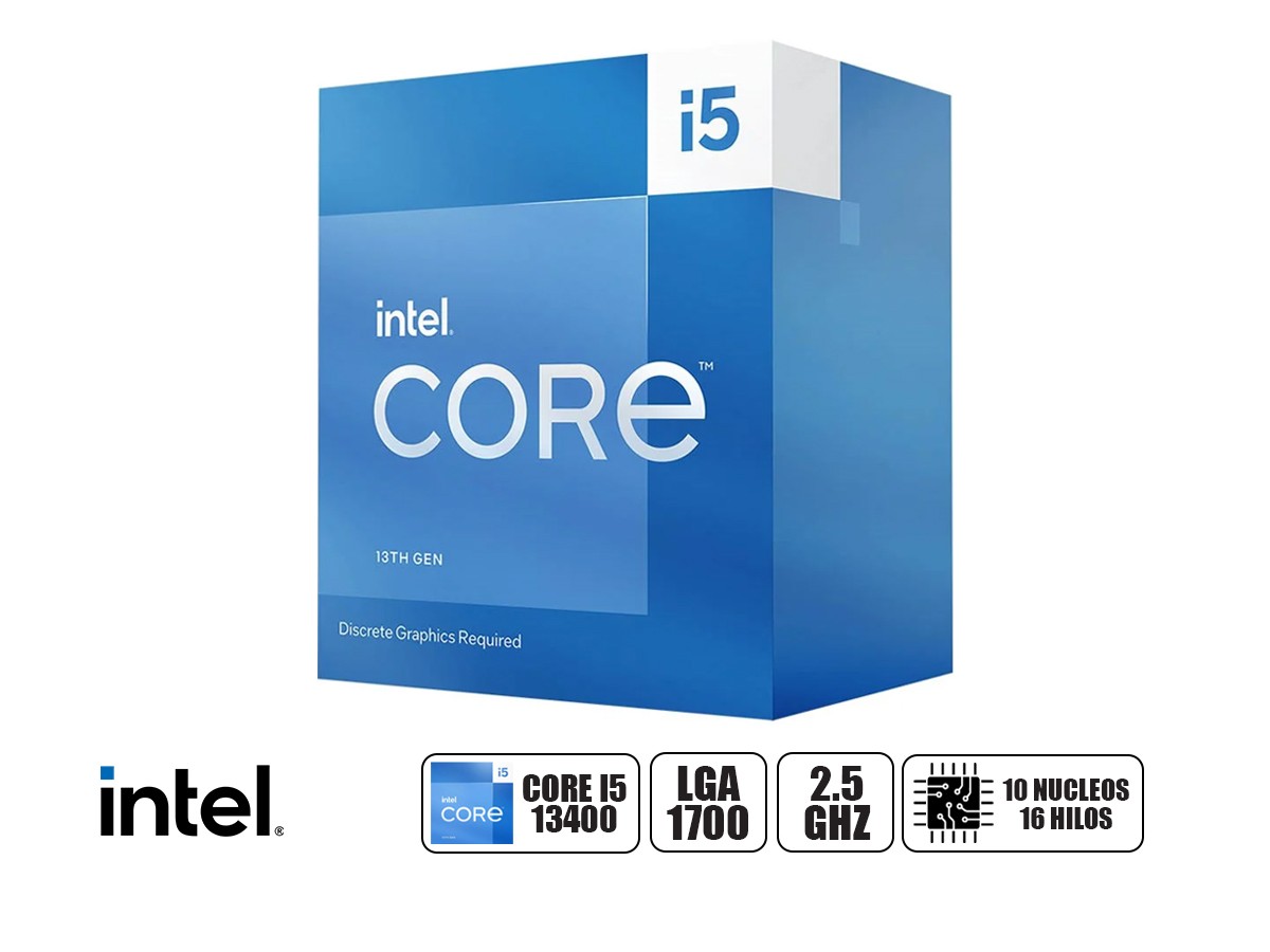 Procesador Intel CORE I5-13400 2.5GHZ SKTLGA1700 20.00MB CACHE BOXED