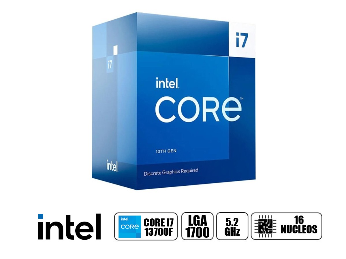 Procesador Intel CORE I7-13700F 2.10GHZ SKTLGA1700 30.00MB CACHE BOXED