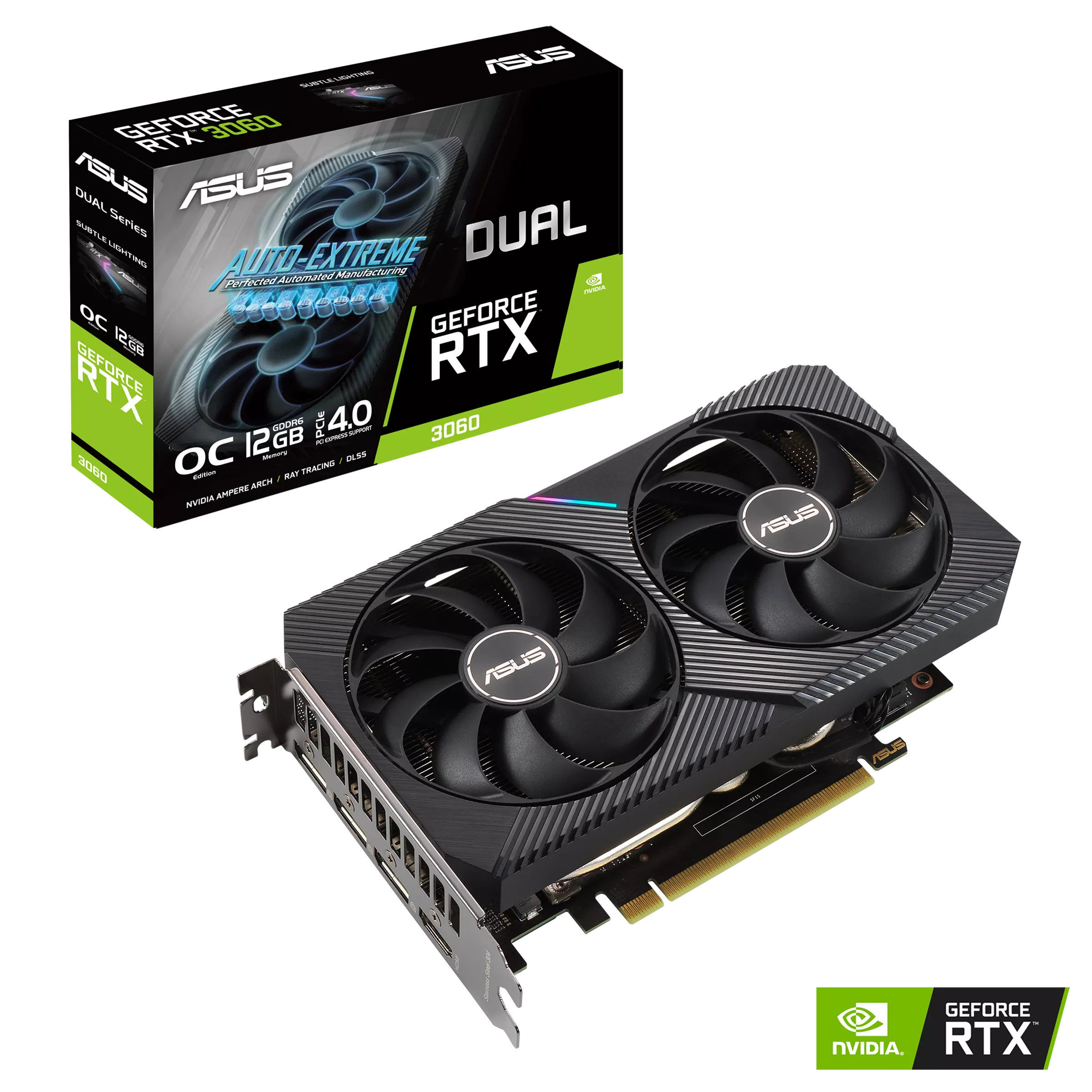 Tarjeta de video ASUS Dual GeForce RTX 3060 V2 OC Edition, 12GB GDDR6, PCI-Express 4.0