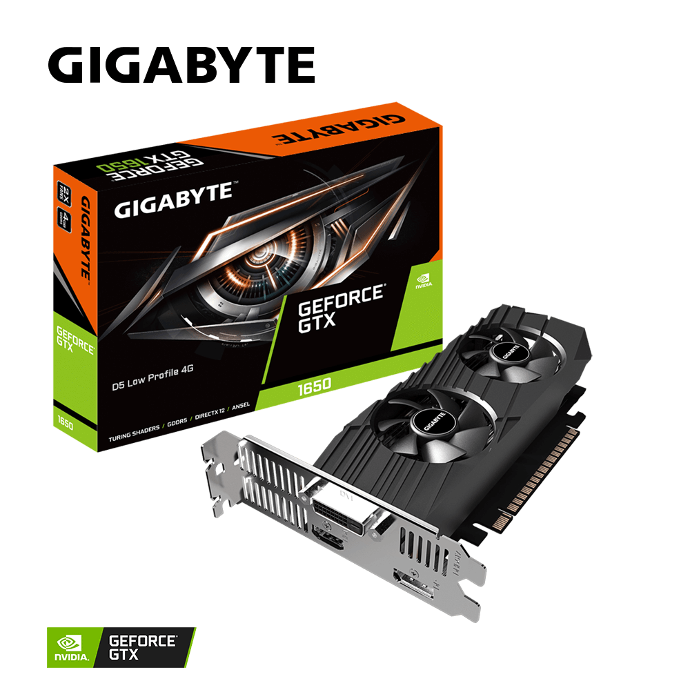 Tarjeta de video Gigabyte GeForce GTX 1650 OC LP, 4GB GDDR5, 128-bit, PCI-E 3.0 x16