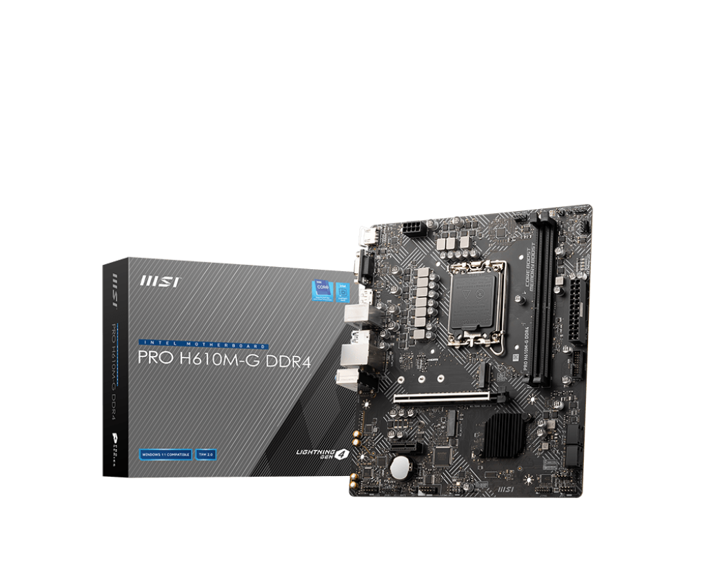 Placa MSI PRO H610M-G DDR4, Chipset Intel H610, LGA1700, mATX