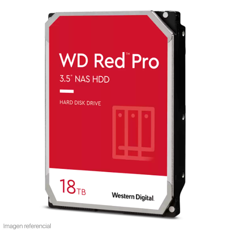 Disco duro Western Digital Red Pro NAS 18TB SATA 7200rpm 3.5″ Caché 512MB (WD181KFGX)