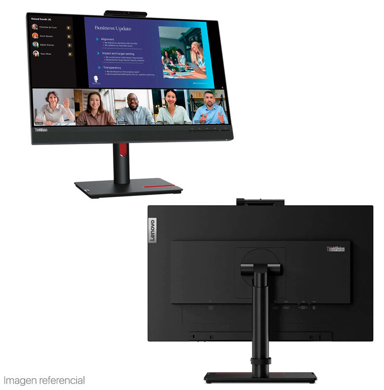 Monitor Lenovo ThinkVision T24v-30, 23.8″ 1920×1080 WLED IPS HDMI/DP/VGA