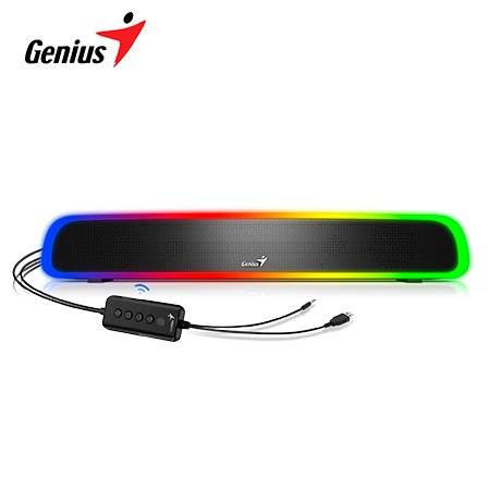 PARLANTE GENIUS SOUND BAR 200BT 4W RGB BT/ LINE-IN USB POWER BLACK (31730045400)