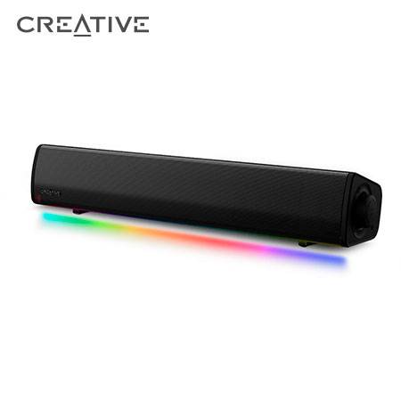 PARLANTE CREATIVE GAMING SOUND BAR GS3 RGB 24W BLUETOOTH POWER BLACK (51MF8465AA000)