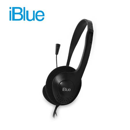 AUDIFONO C/MICROF. IBLUE 3.5MM BLACK (HS-2001BK)