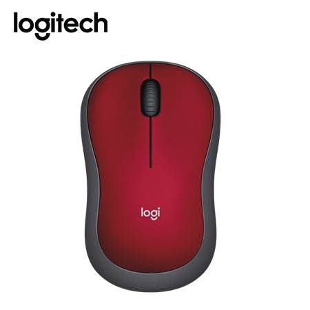 Mouse Inalámbrico Logitech M185 Rojo (910-003635)