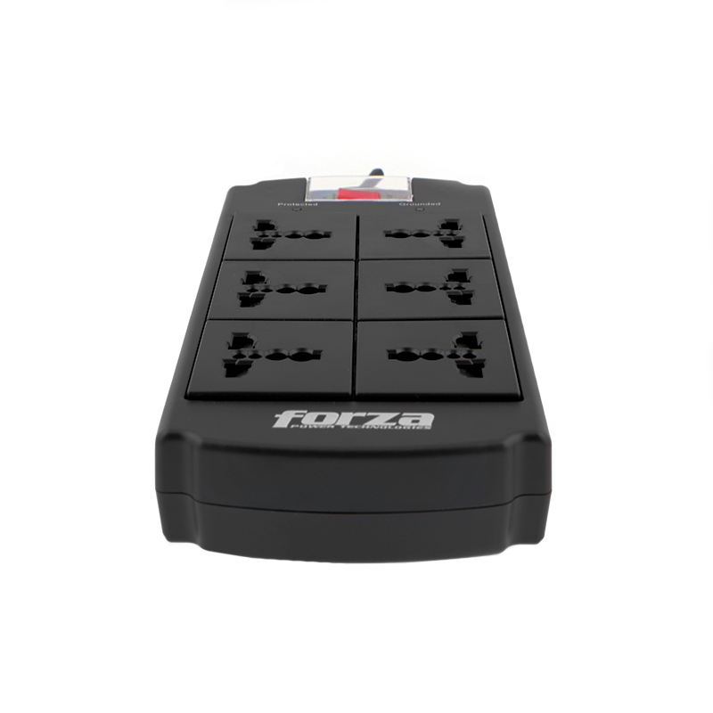 Supresor de pico Forza Universal FSP-06MN Surge Protector 6 outlet Nema plug 110/240V