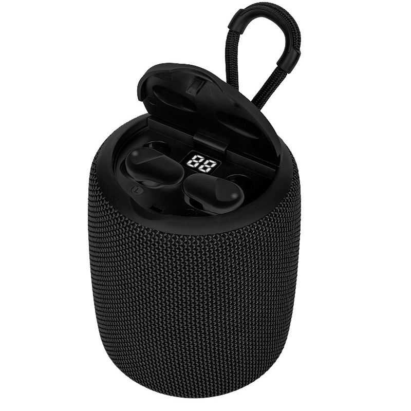 Parlante/audífono TEROS TE-6033N bluetooth 5 W 1200 mAh negro – FM