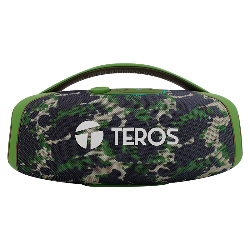 Parlante TEROS TE-6045G color verde militar camuflado 60 W / FM