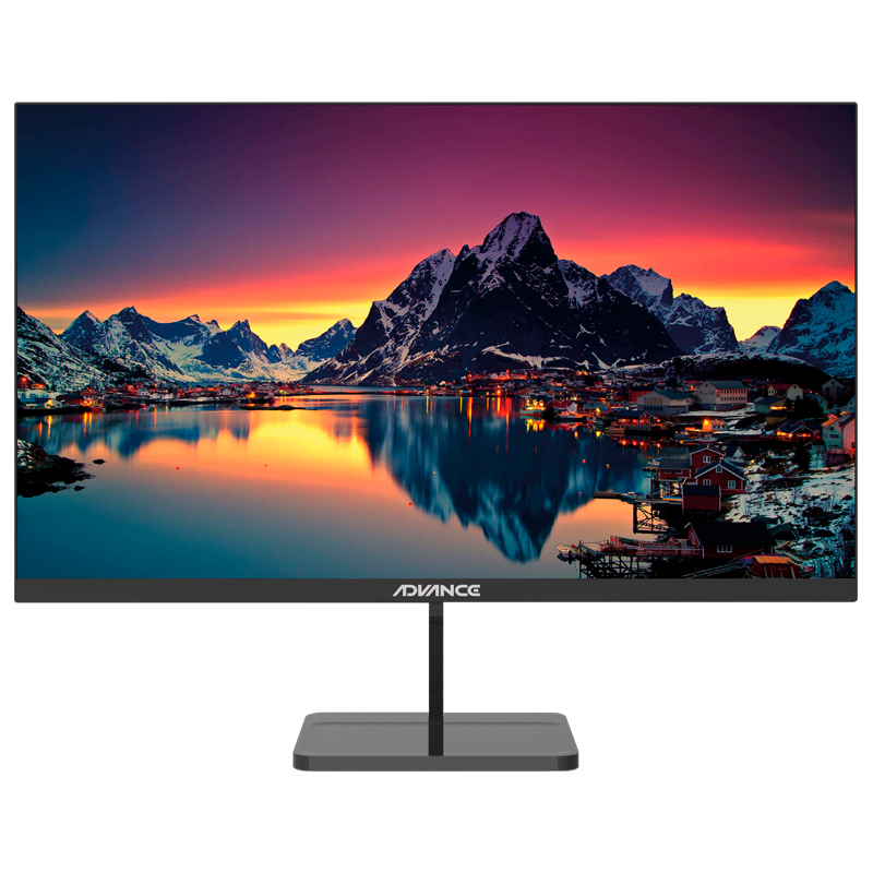 Monitor plano Advance 23.8″ IPS HDMI VGA speakers (ADV-2453S)